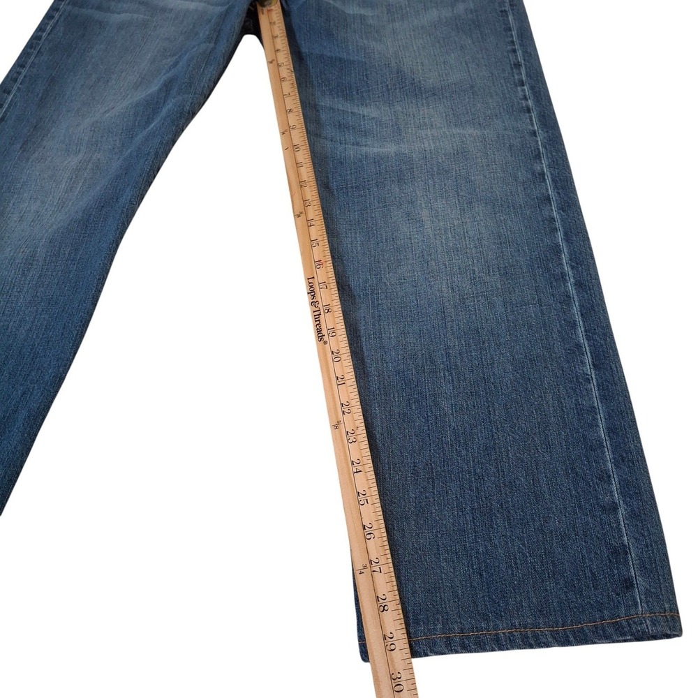 Lucky Brand 181 Relaxed Straight Mens Blue Jeans 38x34 Medium Wash 100% Cotton - Picture 10 of 12